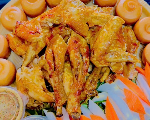 Gà Nướng Bánh Bao